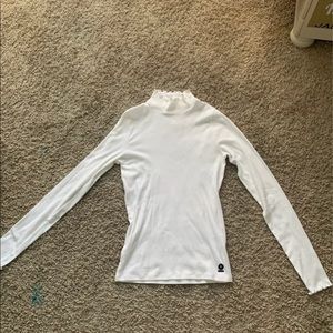 white mockneck